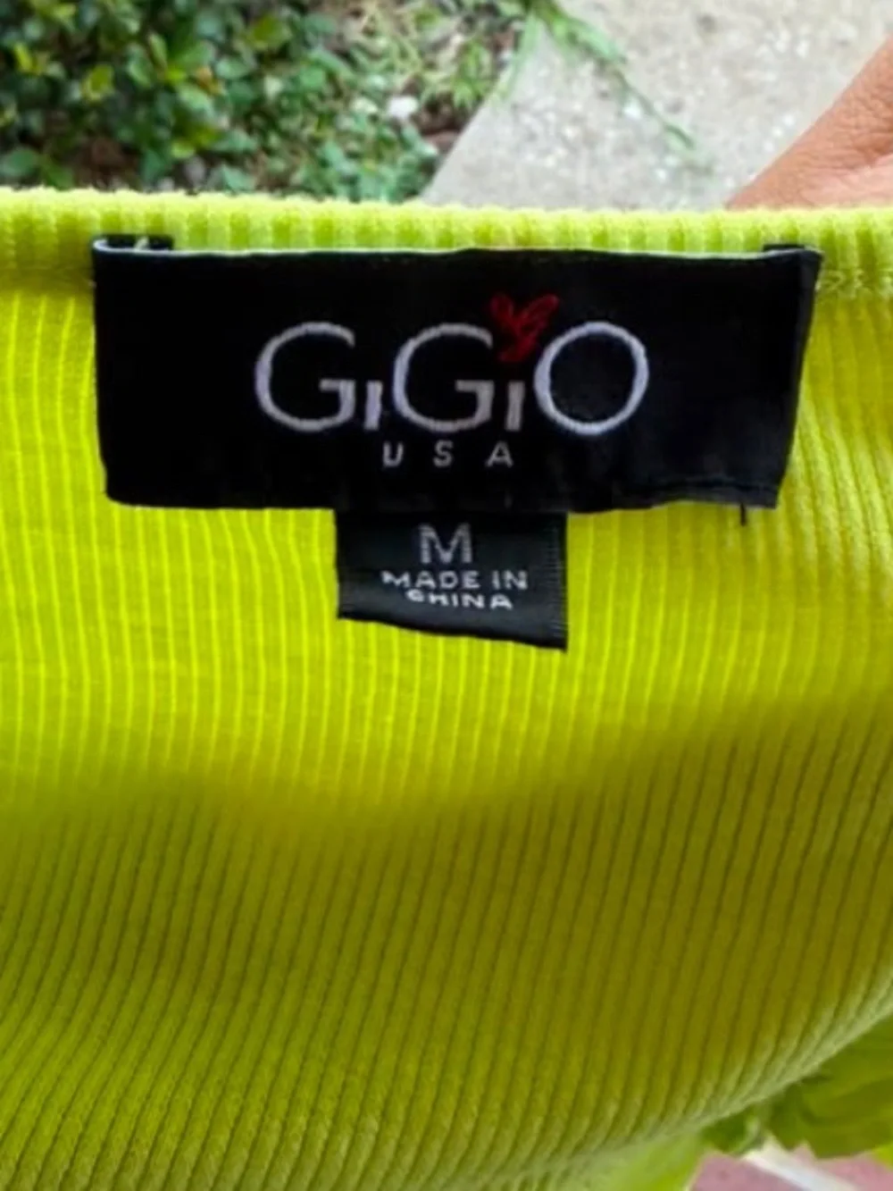 Gigo Neon Yellow Ruffle Sleeve Tank Top for Women